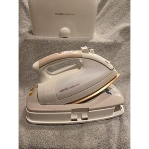 Maytag Cordless Steam Iron MLI7000AAW White Case Carrier Discontinued Rare 1440W